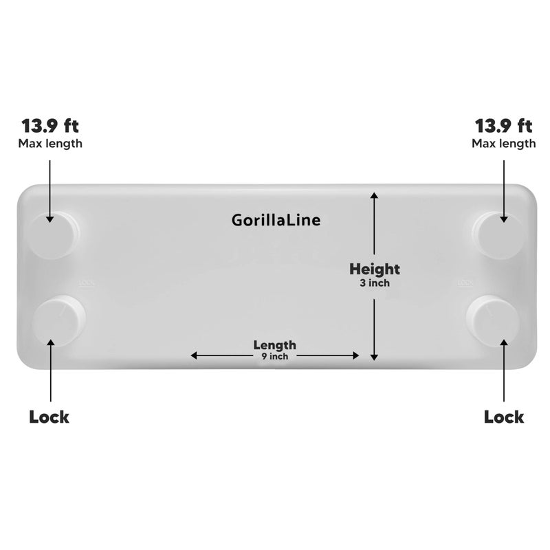 GorillaLine - Retractable Clothesline Indoor Outdoor Clothes Line - Heavy Duty Clothes Drying Laundry Line - Wall Mounted Drying Rack - Air Dry Clothing - Image 5